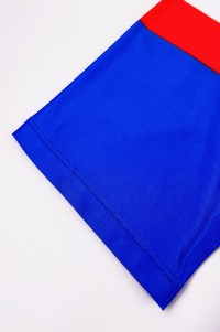 Customized Blue Short Sleeve Cycling Shirt Design Short Sleeve Training Mountain Bike Shirt Cycling Shirt Supplier SKCSCP020 side view